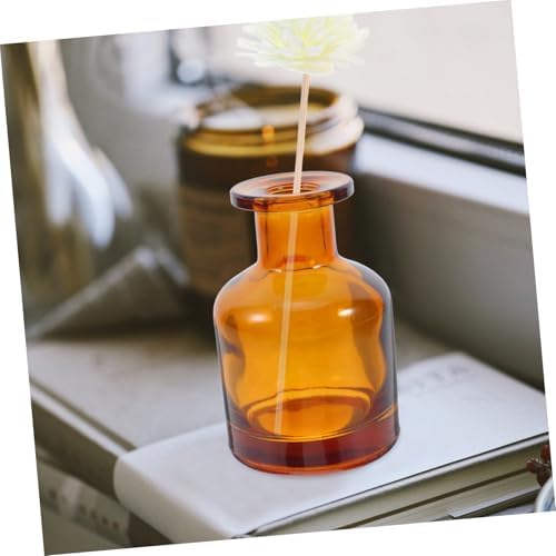 2pcs Glass Reed Diffuser Bottles Refillable Aromatherapy Sticks Holders for Home Office Car