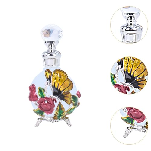 Yellow Glass Perfume Vial 25ml Refillable Bottle
