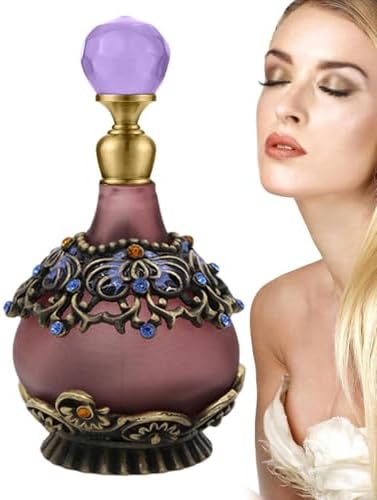 Retro Perfume Jar - Vintage Refillable Glass Vial for Essential Oils