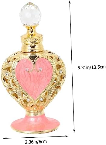 Refillable Perfume Bottle Heart Shaped Arabic Style Design