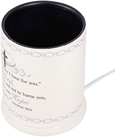 Elanze Designs Jar Candle Warmer with Metal Plate