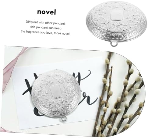 RORPOIR Aromatherapy Diffuser Pendant Brass Case Openable Vintage Style