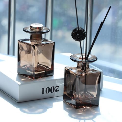 Quupy 150ML Square Brown Glass Diffuser Bottle