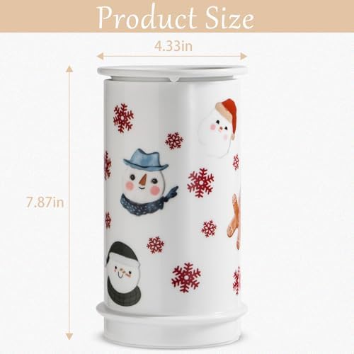 STAR MOON Ceramic Electric Wax Melter with 3D Snowman Design