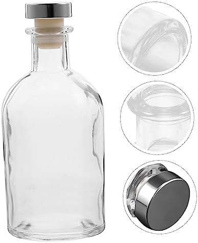 Glass Aromatherapy Diffuser Bottle 250ml Decorative Essential Oil Container