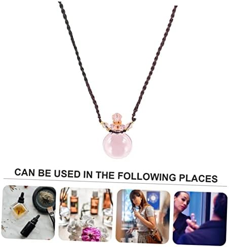 IMIKEYA Pink Perfume Bottle Pendant Car Diffuser