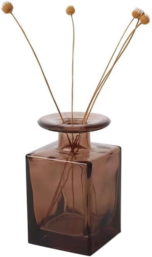 Quupy 150ML Square Brown Glass Diffuser Bottle