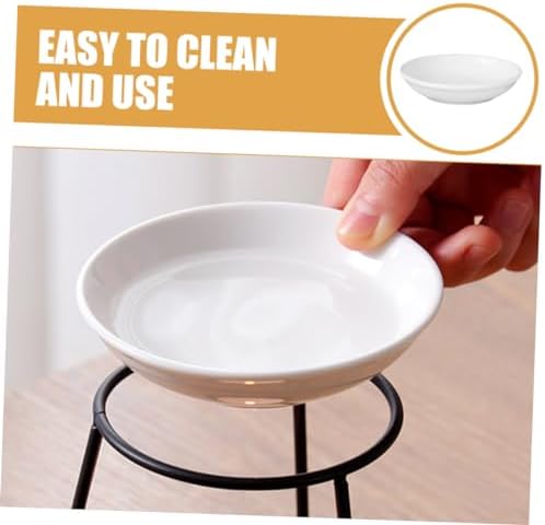 6pcs Ceramic Tea Light Candle Holders for Wax Warmers and Essential Oil Plates