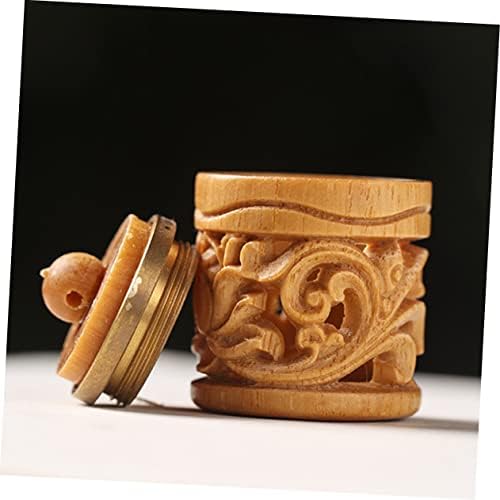 Alipis 2pcs Aroma Diffuser Charm Wooden Hanging Decor Car Perfume Bottle Pendant