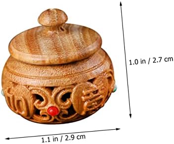 ABOOFAN 2pcs Hollow Car Diffuser Bottle Decorative Aroma Pendant for Scent Beads Vintage Design Holder for Home and Car