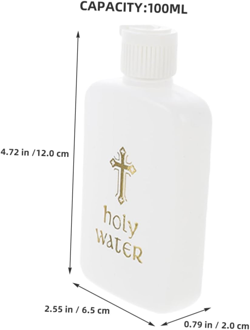 STOBAZA Baptism Holy Water Bottles Set of 2 Mini Religious Jars