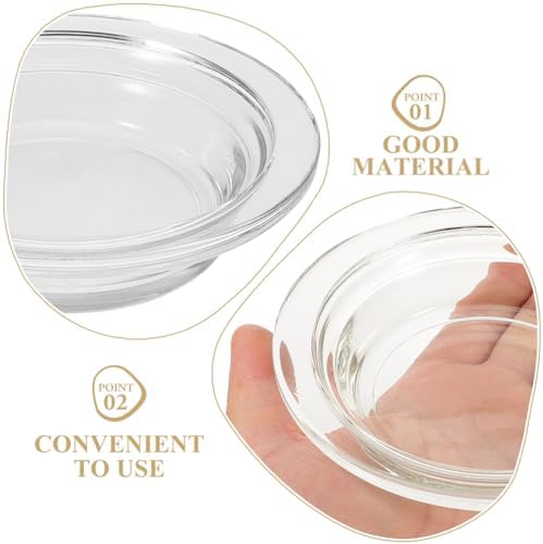 2Pcs Glass Wax Warmer Replacement Dish
