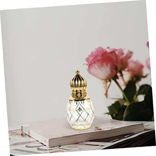 Middle Eastern Style Refillable Perfume Bottle with Vintage Crown Lid
