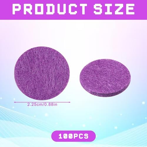 100 Pcs Essential Oil Pads for Diffuser Necklace