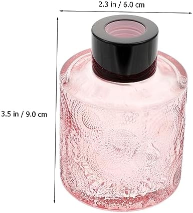 Amosfun 4pcs Embossed Aroma Diffuser Bottles for Home Decor