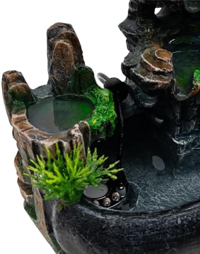 Modern Resin Tabletop Fountain with Misting Function