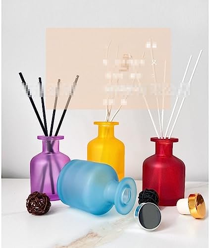 1PCS 130ml Amber Red Glass Diffuser Bottle - Aromatherapy Container