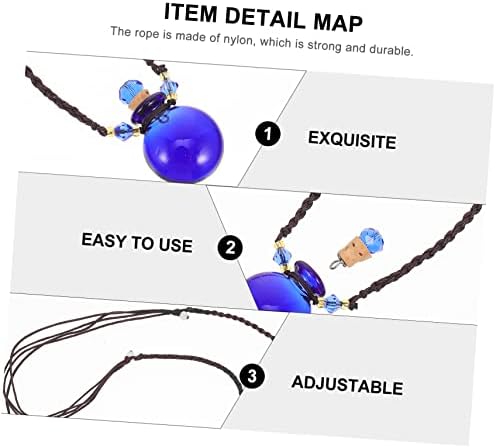 Healifty Portable Car Diffuser Perfume Holder Decorative Bottle Necklace