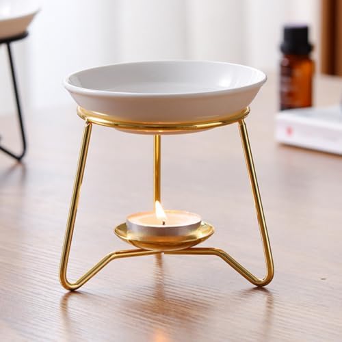 VOSAREA 6 Pcs Ceramic Aroma Trays for Wax Melting