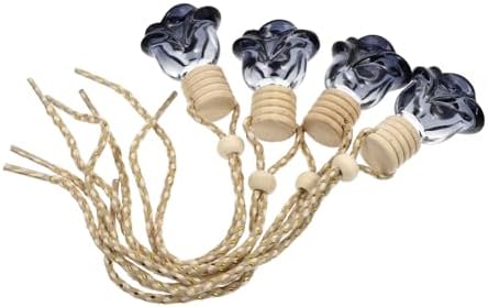 Zerodeko 4 Pcs Car Hanging Perfume Bottles Set