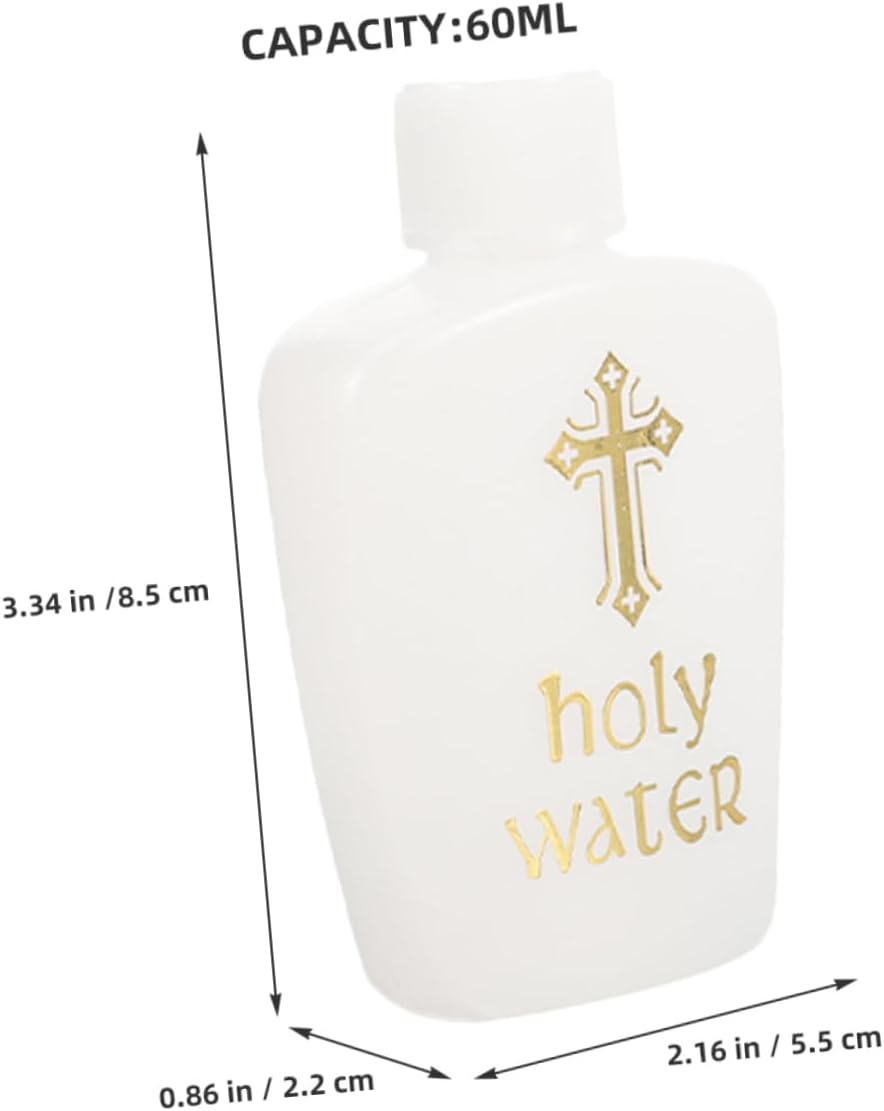 LIFKOME 2Pcs Vintage Holy Water Bottles for Spiritual Ceremonies and Decor
