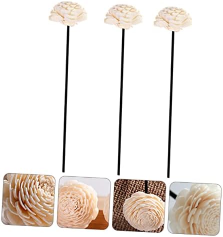 Healifty 3Pcs Rattan Dried Flower Aromatherapy Diffuser Sticks for Home Fragrance Stylish Decor Accessory