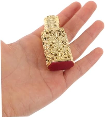Egyptian Perfume Bottle Hollow Pattern Elegant Travel Atomizer for Essential Oils