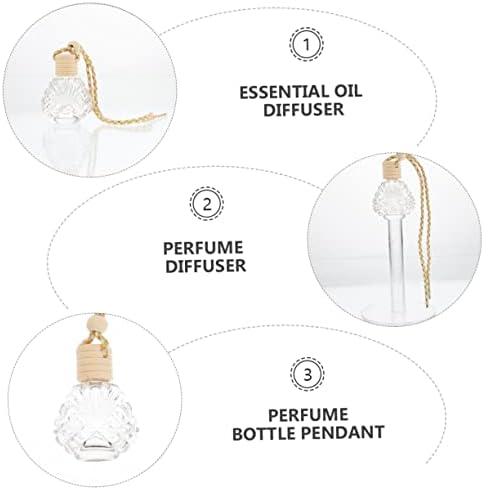 CHILDWEET 6pcs Car Air Freshener Empty Oil Spray Bottle Set for Home Office Kitchen Bathroom Decor