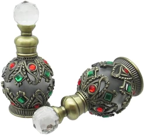 Antique Brass Decorated Perfume Bottle 15ml