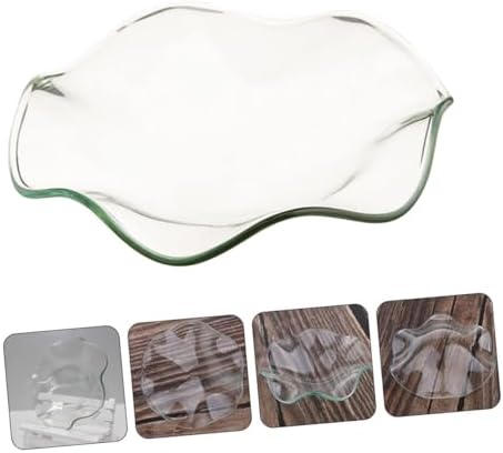 ABOOFAN 3pcs Glass Dish Warmer Essential Oil Plate