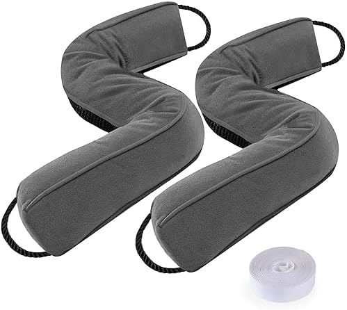 Sunolga 2 Pack 34 Inch Weighted Door Draft Stopper with Glass Beads and Cotton Machine Washable
