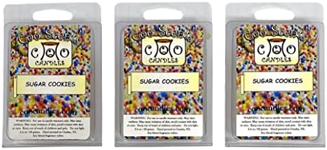 3 Pack Soy Blend Wickless Candle Bars Sugar Cookies