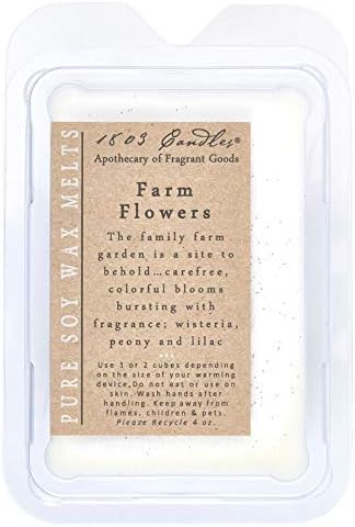 1803 Candles Farm Flowers Melters