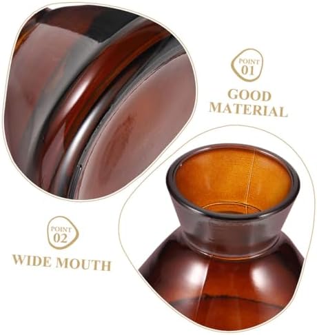 2pcs Wide Mouth Glass Diffuser Bottles Refillable