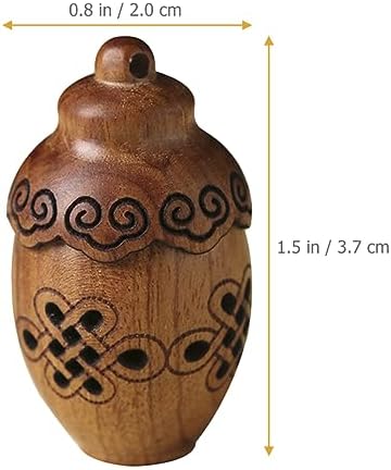 Wooden Perfume Holder Carving Decorative Bottle for Scent Balls