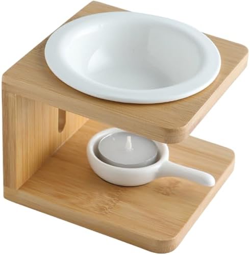 Heidouse Essential Oil Burner with Bamboo Base