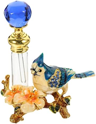 Mikinona Vintage Glass Essential Oil Bottle Decorative Refillable