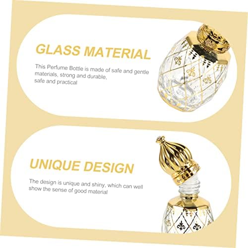 Mobestech Essential Oil Roller Empty Perfume Sample Travel-friendly Arabic Style Decor Bottle