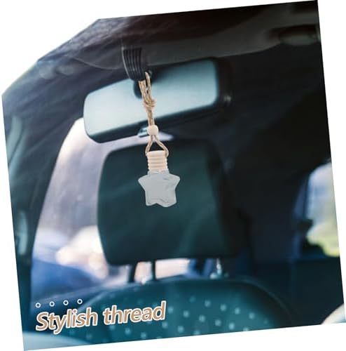 PartyKindom 2pcs Car Freshener Bottles Aromatherapy Hanging Pendant Empty Perfume Bottle for Car Decor