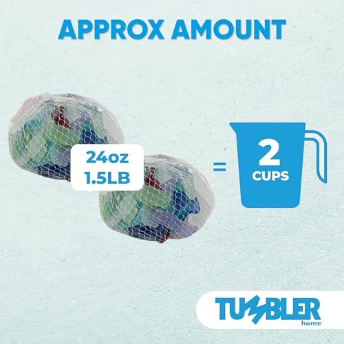 Tumbler Home Sea Glass for Decor Crafts