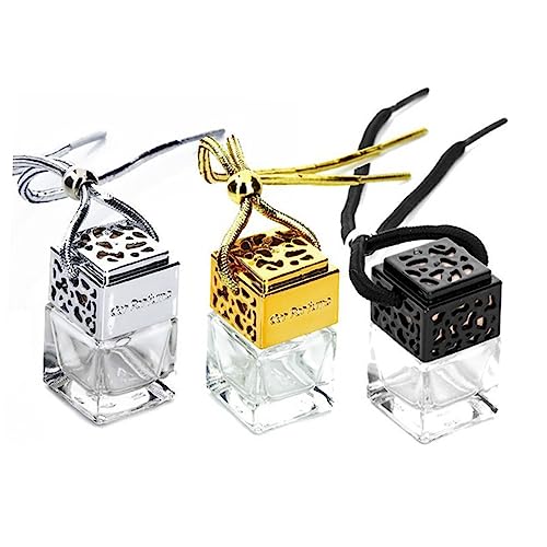 Glass Perfume Bottle with Hanging Pendant for Car