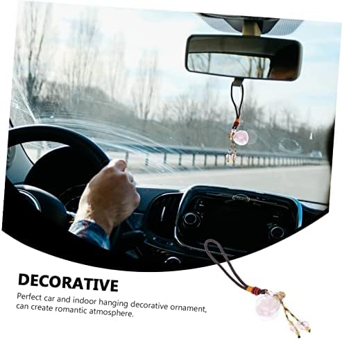 Natural Crystal Glass Essential Oil Car Hanging Perfume Bottle
