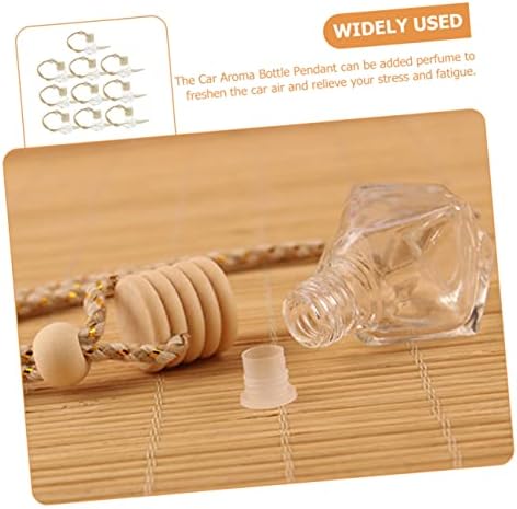 VOSAREA 10pcs Hanging Aroma Bottles for Car and Home