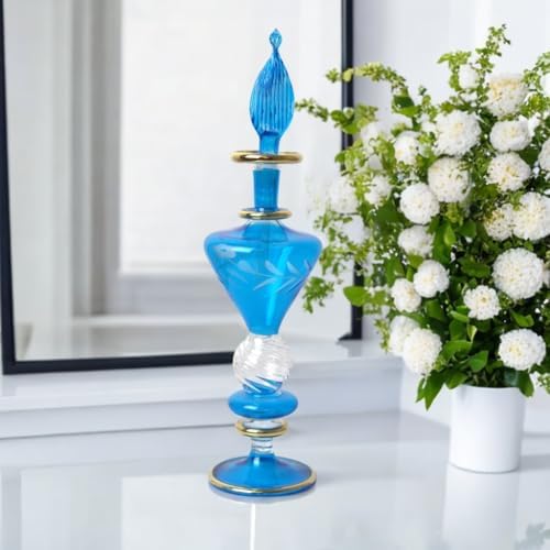 Refillable Glass Perfume Bottle with Golden Trim
