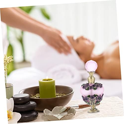 Chic Vintage Decorative Perfume Bottle 100ml Empty Essential Oil Container for Travel and Personal Use