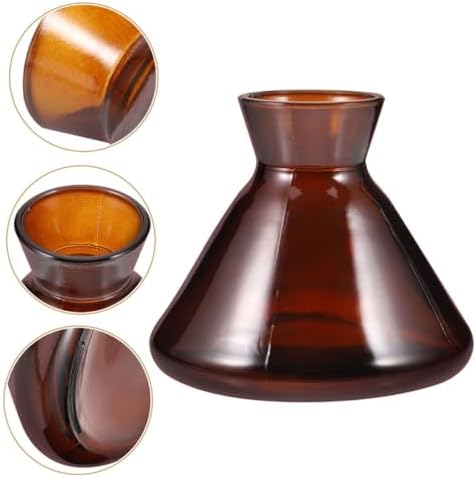 LIFKOME 2Pcs Wide Mouth Glass Diffuser Bottles