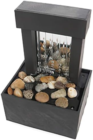 ORFOFE Tabletop Fountain Indoor Mini Waterfall Decor