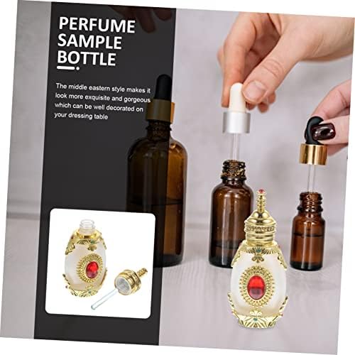 Exotic Style Refillable Perfume Bottle with Rhinestone Design
