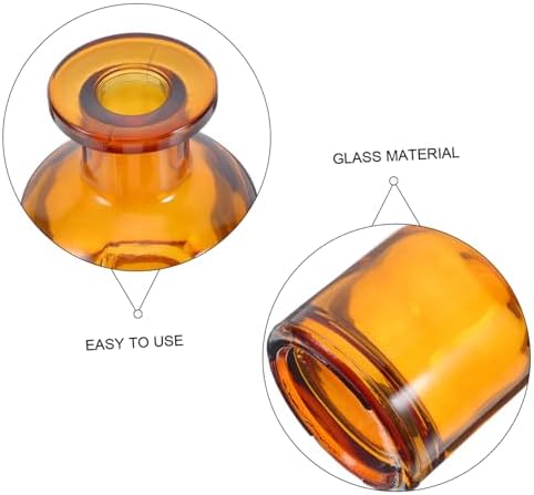 2pcs Glass Diffuser Bottles with Caps for Aromatherapy