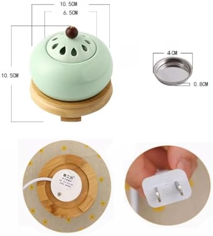 Timing Temperature Electronic Incense Burner with Spoon and Spice Tray